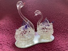 Schwanenfigur Bleikristall