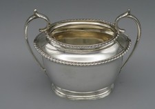 Zuckerschale - versilbert -