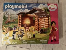 Playmobil Heidi 70255 Peters Ziegenstall, mit Lichteffekt