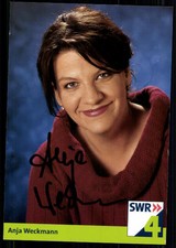 Anja Weckmann SWR Autogrammkarte Original Signiert ## BC 22951