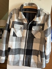 Karo-Jacke Hemdjacke Größe L