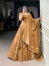 Indische Braut Schwer Pakistaner Hochzeit Kleidung Lengha Party Ethno Lehenga