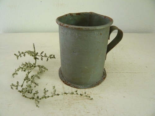 Alter becher metall shabby - alter,