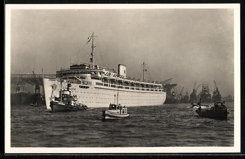 Ansichtskarte passagierschiff - ansichtskarte,