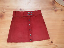 Mini Rock Wild Leder, rost rot, Gr. 32/34, getragen, sehr gepflegt