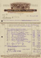 Oswald Stengel Kakao Schokoladen Lebkuchen Wilkau Sachsen 1933 HARIBO Bären DEKO