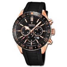 Festina Herren Uhr F20516/2 Silikon Armband-Uhr Keramik schwarz UF20516/2