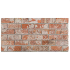 8 Stück 3D Wandpaneele EPS Rot Backsteinoptik 100x50cm Wärmedämmung EPS