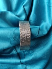 Offener Armreif Edelstahl - Armspange - Handarbeit - Einzelstück Unikat Geschenk