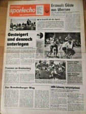 DEUTSCHES SPORTECHO 7. Dezember 1978 Handball-WM Fußball Berlin-Weißwasser 5:2