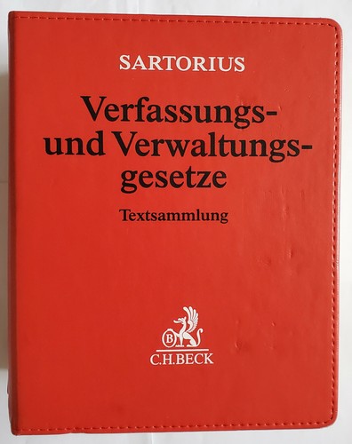 Sartorius verfassungs und - "verfassungs-,