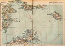 Karte. Deutsches Reich, Ostsee