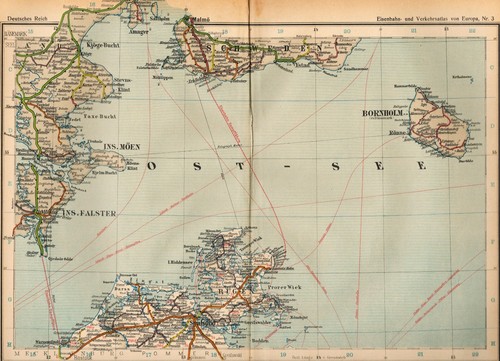 Karte deutsches reich ostsee - reich,,