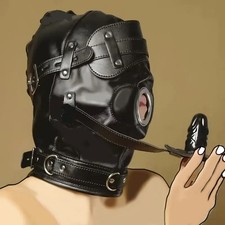 BDSM Maske mit Kapuze und