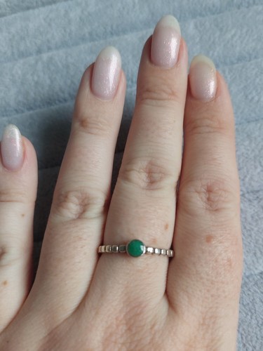 925 silber ring echter - 925, smaragd