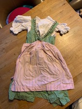 dirndl mädchen, 122, Isar-Trachten, komplett mit Hemd und Schürze