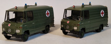 Brekina Konvolut Mercedes Benz L 508 D RTW Bundeswehr Rotes Kreuz 1:87 2. Wahl