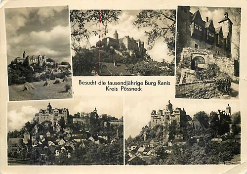 Ranis thüringen burg - ak,