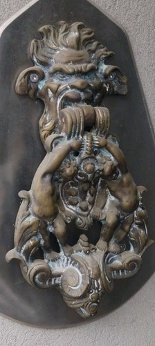 Großer antiker türklopfer - antiker,