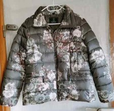 RINO & PELLE Jacke Steppjacke khaki Blumen Gr. 42