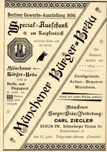 Münchner bürger bräu bier - bürger,