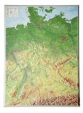 Reliefkarte Deutschland 1 : 1