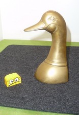 Vintage 1 Buchstütze Messing