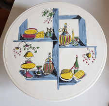 50er 60er Tortenplatte m. Fuß