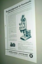 Alter Prospekt Maschinenbau um