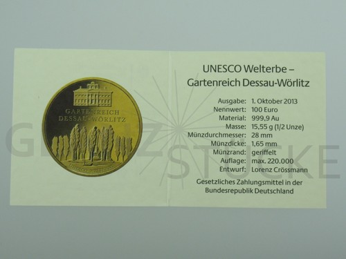 100 euro goldmünze 2013 - goldmünze,