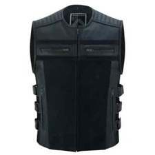 Motorrad Biker Lederweste