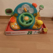 Bright Starts Babyspielzeug Lights & Colors Driver Spielcenter mit Lenkrad