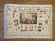 Plakat Schneiderei Nähen Werbung Mode alt antik 66 b x 47 cm h