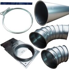 Absaugrohr Absperrschieber Spannschelle Sickenrohr Absaugteile Späneabsaugung