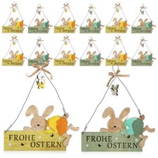12x Türschild "FROHE OSTERN"