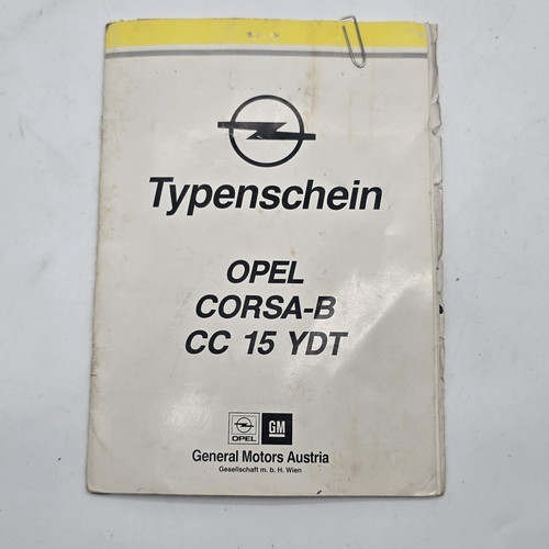 Opel corsa 15 - cc, ydt