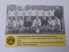 Mannschaftsbild Borussia Dortmund Europacupsieger 1966