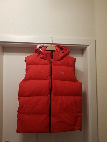 Herren daunenweste rot - herren, l