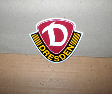 DYNAMO DRESDEN  AUFKLEBER schwarz gelb rot weiß  9,5x8,5 cm--Neu,Lizenz,Rarität