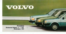 VOLVO Preisliste Modelljahr