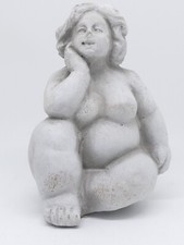 Dekofigur Badenixe Frau grau