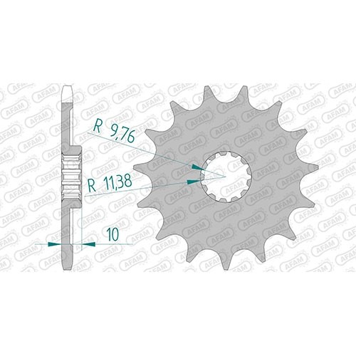 Stahl ritzel für beta - beta, 4.0
