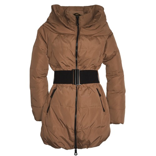 Warme daunenjacke taupe braun - ,