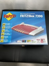 FRITZ!Box Fon WLAN 7390 Edition P&T In Rot/Weiß Router Ohne Netzteil