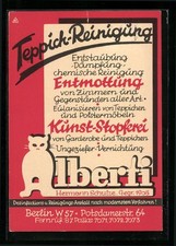 Künstler-AK Berlin-Tiergarten, Teppich-Reinigung Alberti von Hermann Schulze, P 