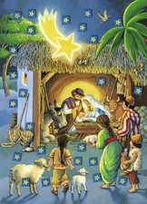 Adventskalender: Heilige Nacht - rar, unbenutzt, Lagerspuren Cossmann, Renate: