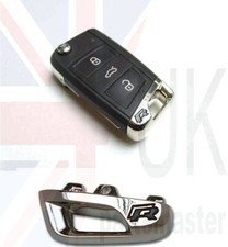 VW Golf MK7 2013-2016 Neu Original Linie R Logo Schlüssel Oberteil Chrom Kappe