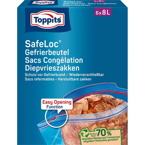 Toppits gefrierbeutel safeloc - gefrierbeutel,