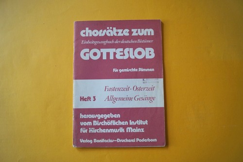 Notenbuch heft chorsätze - notenbuch/-heft:,