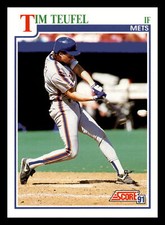 1991 Score Tim Teufel  New